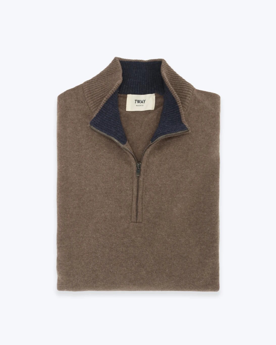 JERSEY ZIP MARRÓN TWAY