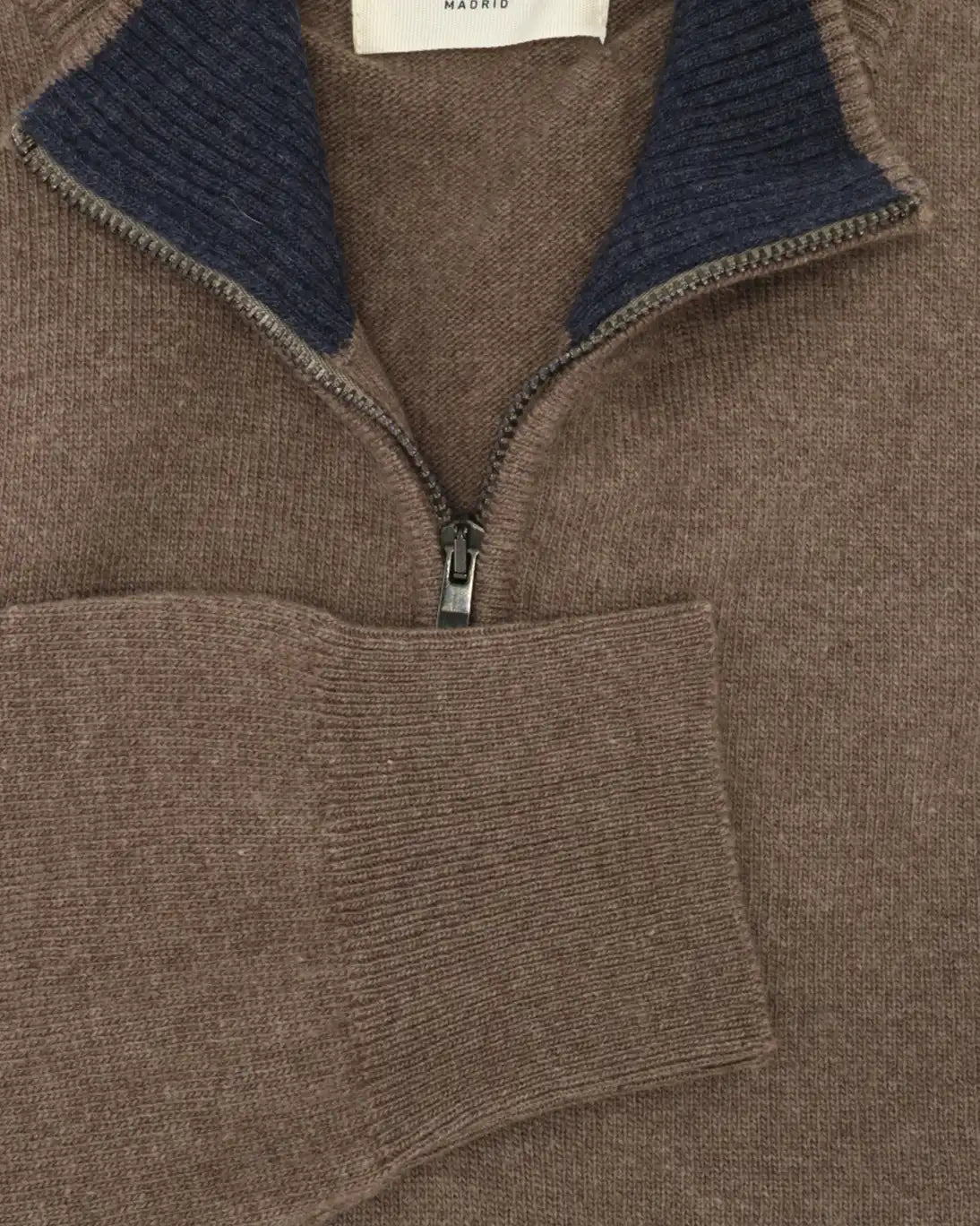 JERSEY ZIP MARRÓN TWAY