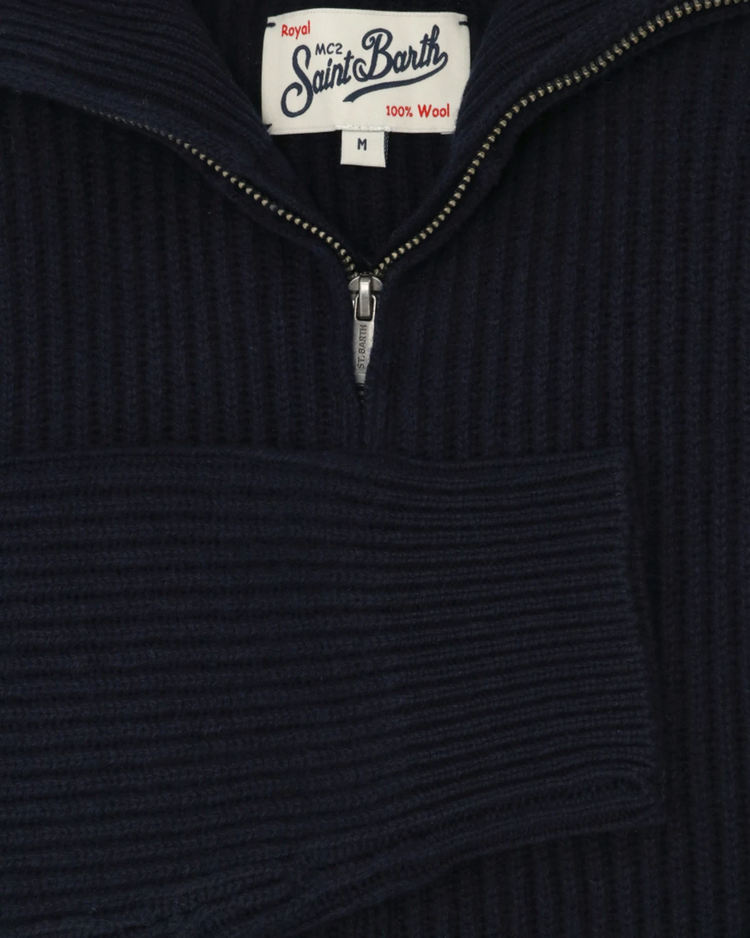 JERSEY DE PUNTO CON CREMALLERA NAVY MC2