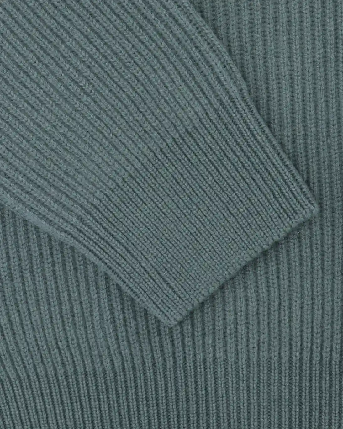 CARDIGAN CON CREMALLERA GRAN SASSO VERDE GRISÁCEO
