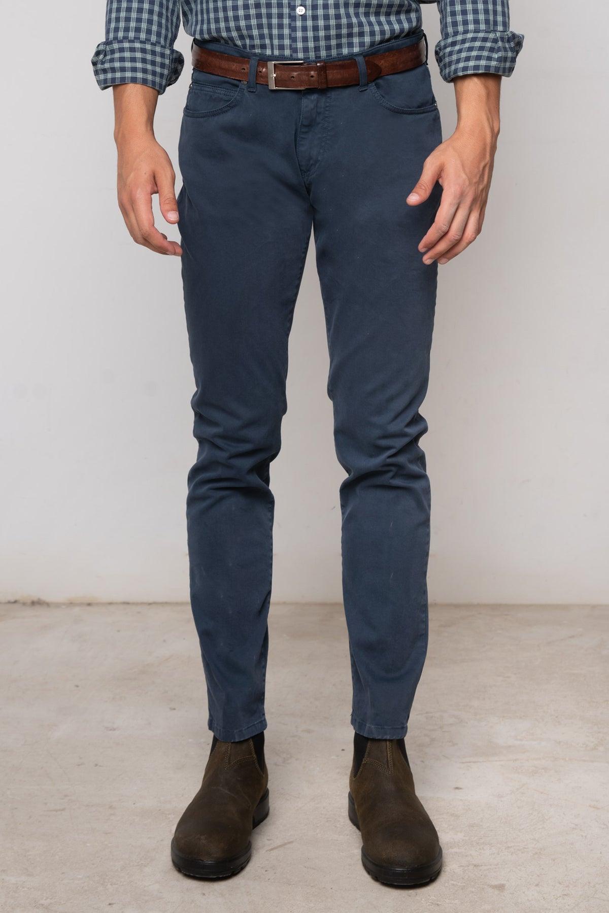 PANTALÓN 5 BOLSILLOS AZUL TWAY