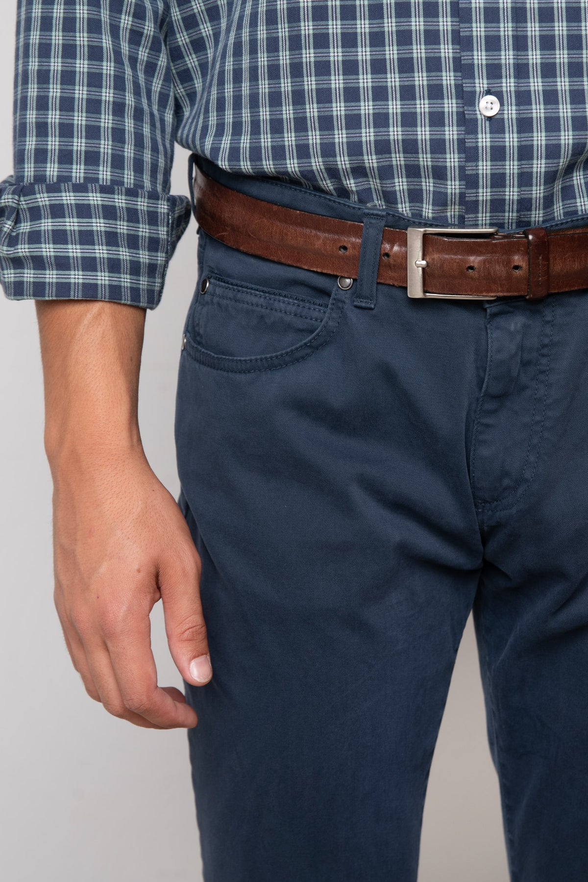 PANTALÓN 5 BOLSILLOS AZUL TWAY