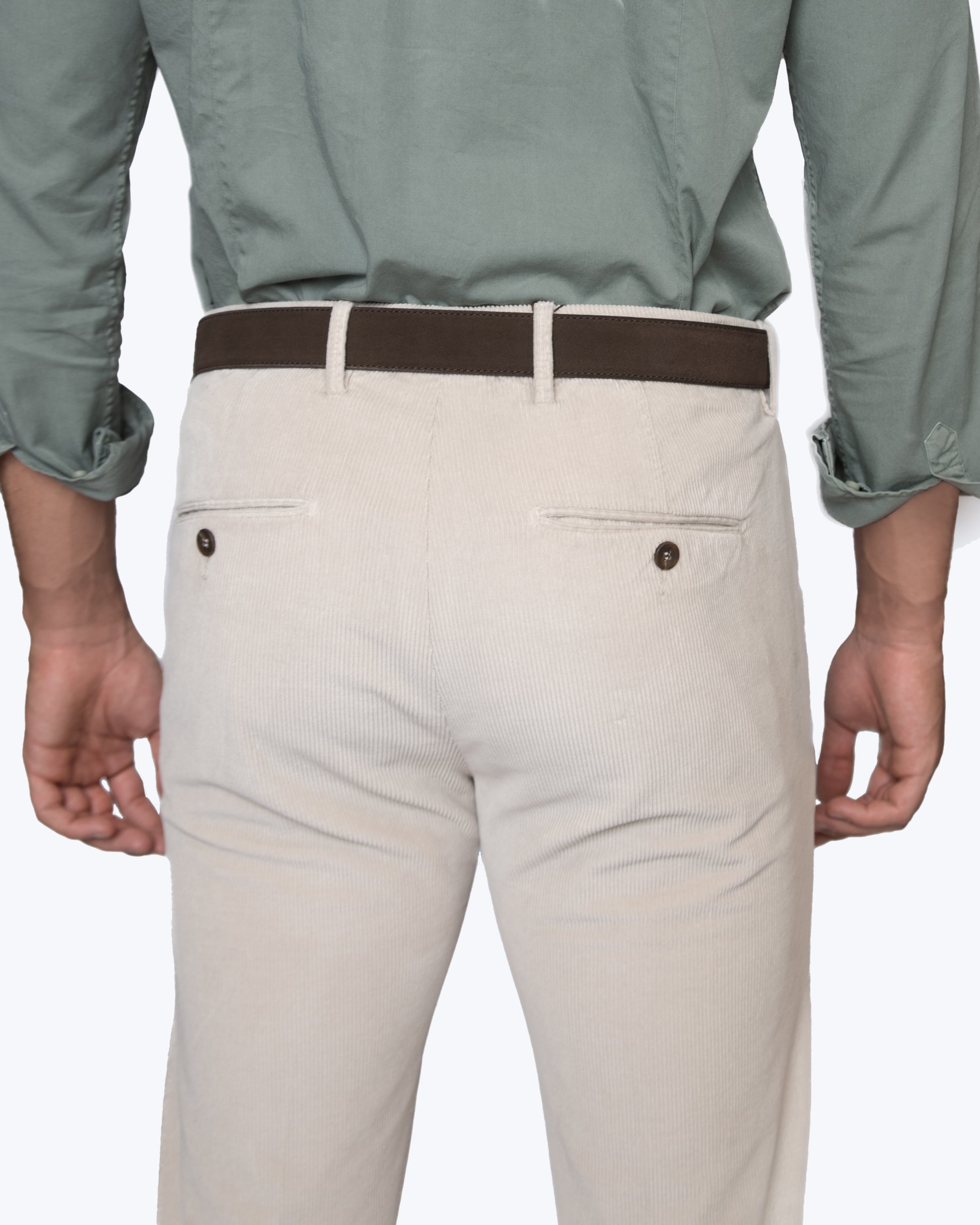 PANTALÓN CHINO DE PANA SEVENTY 040/PANA CRUDO / 56