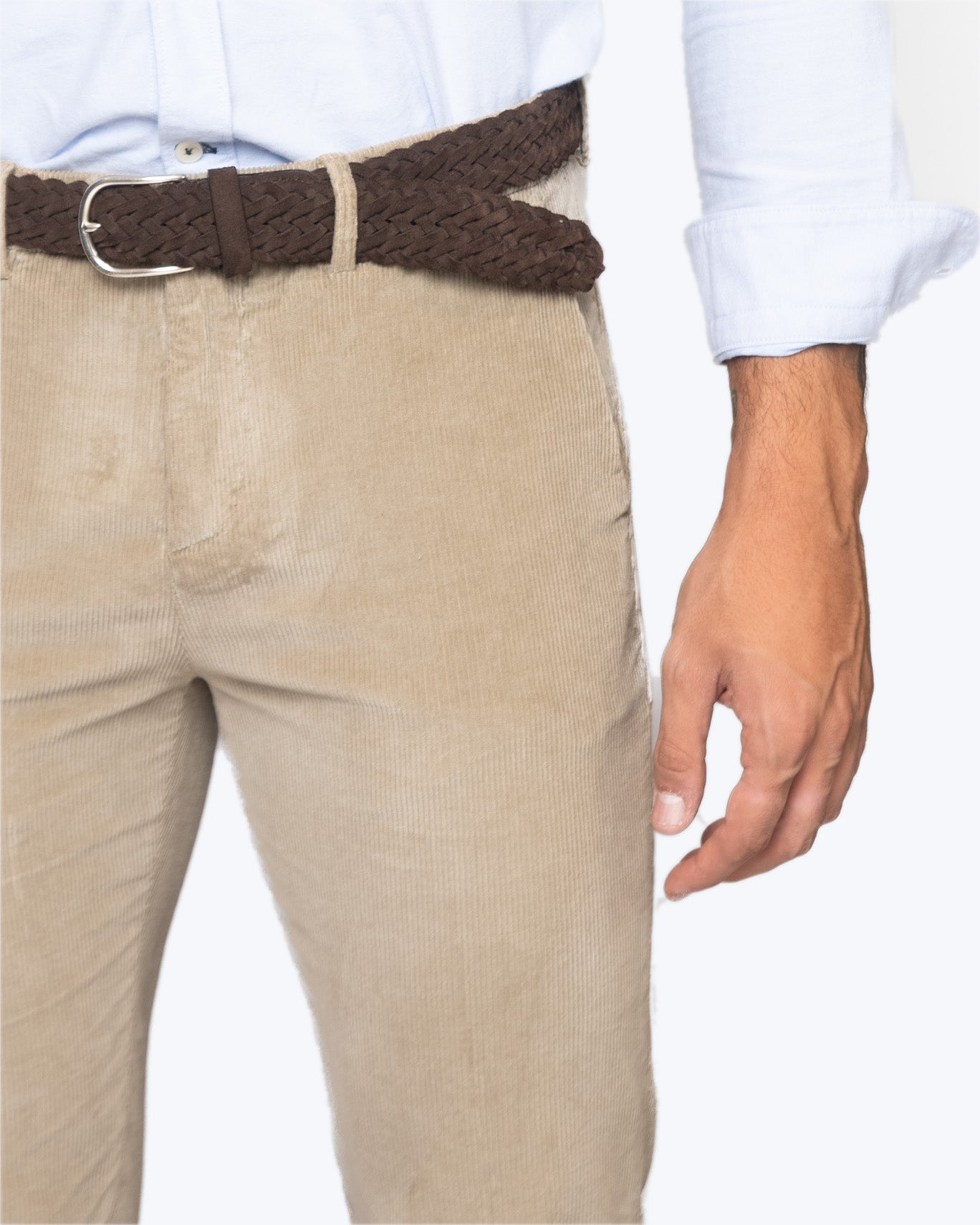 PANTALÓN CHINO DE PANA SEVENTY 043/PANA BEIGE OSC. / 56