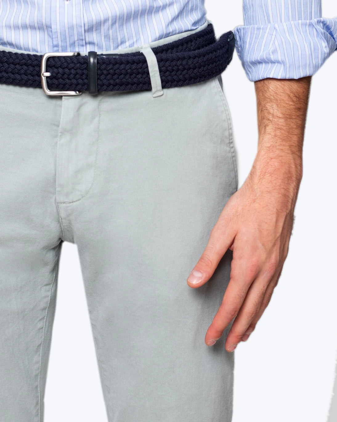 PANTALÓN CHINO GRIS CLARO RE-HASH
