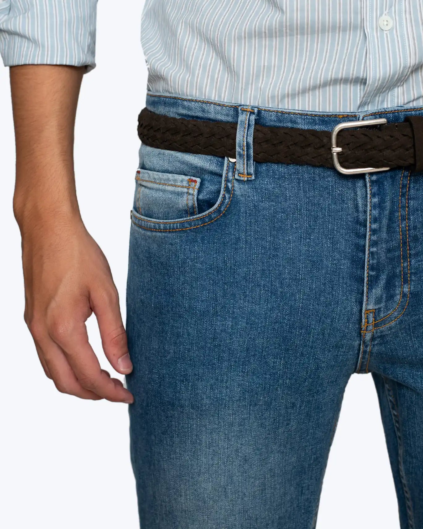 PANTALÓN VAQUERO AZUL DE 5 BOLSILLOS AT.P.CO