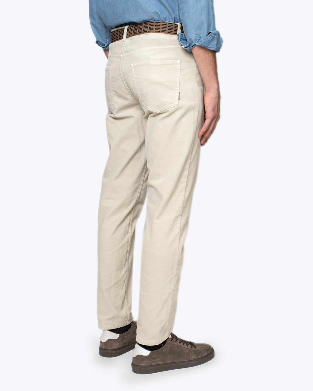 PANTALÓN 5 BOLSILLOS DE PANA BEIGE CLARO AT.P.CO