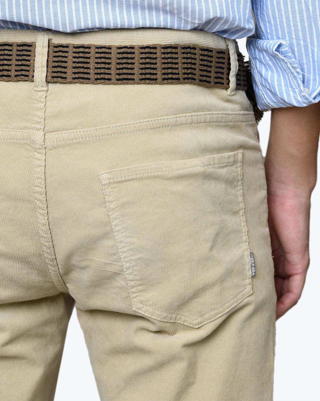 PANTALÓN 5 BOLSILLOS DE PANA BEIGE AT.P.CO