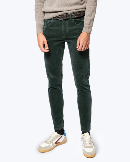 PANTALÓN DE PANA 5 BOLSILLOS VERDES ATPCO