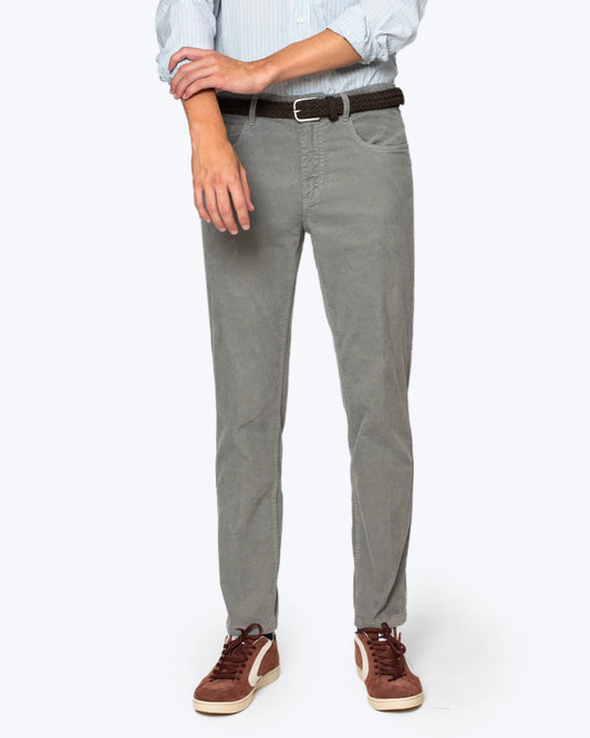 PANTALÓN DE PANA 5 BOLSILLOS GRIS AT.P.CO