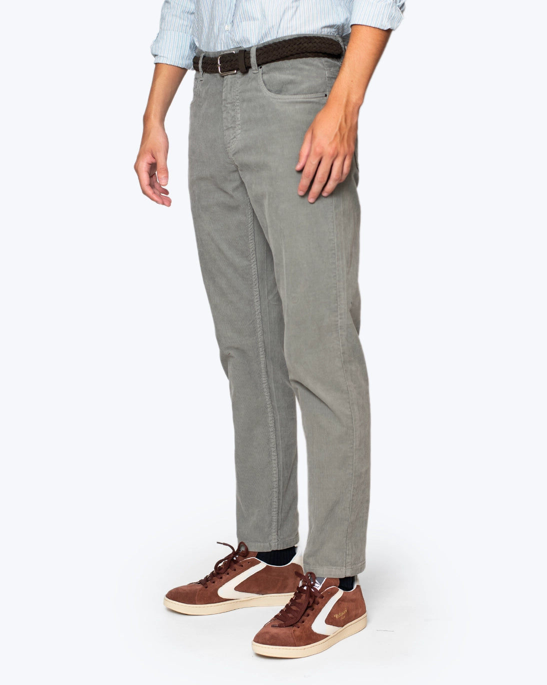 PANTALÓN DE PANA 5 BOLSILLOS GRIS AT.P.CO