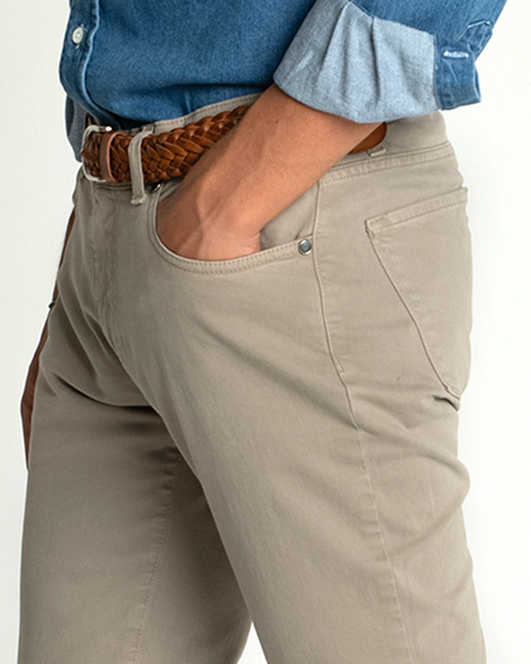 PANTALÓN DE 5 BOLSILLOS TOPO TWAY
