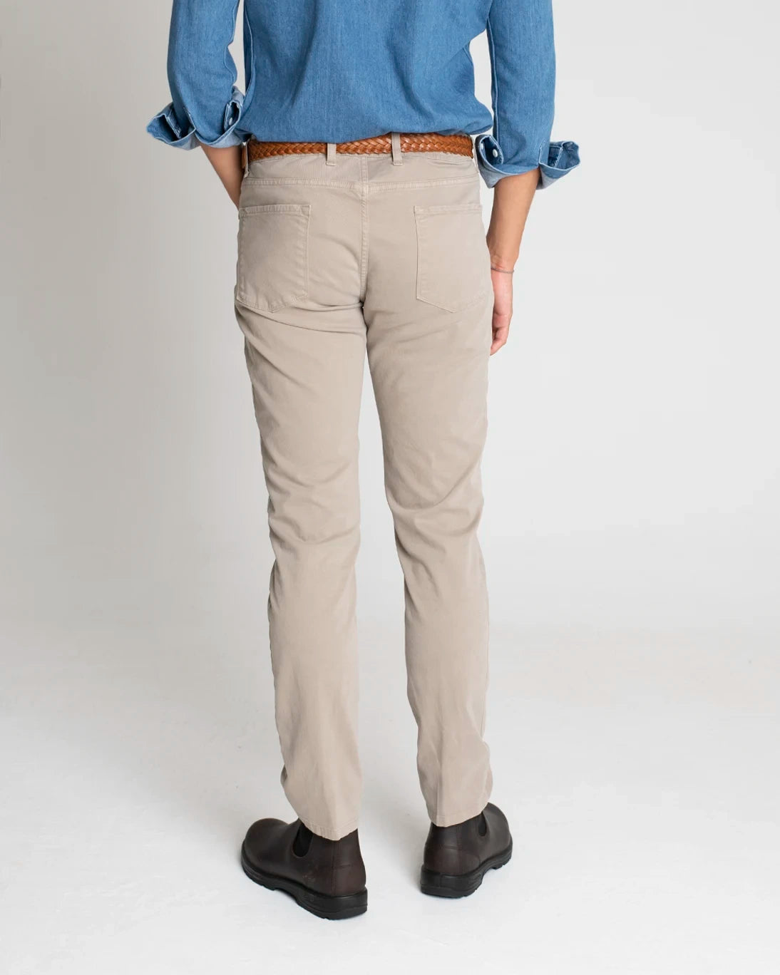PANTALÓN HUESO DE 5 BOLSILLOS TWAY