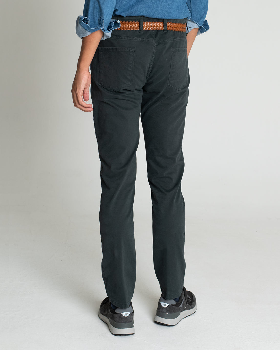 PANTALÓN VERDE OSCURO DE 5 BOLSILLOS TWAY