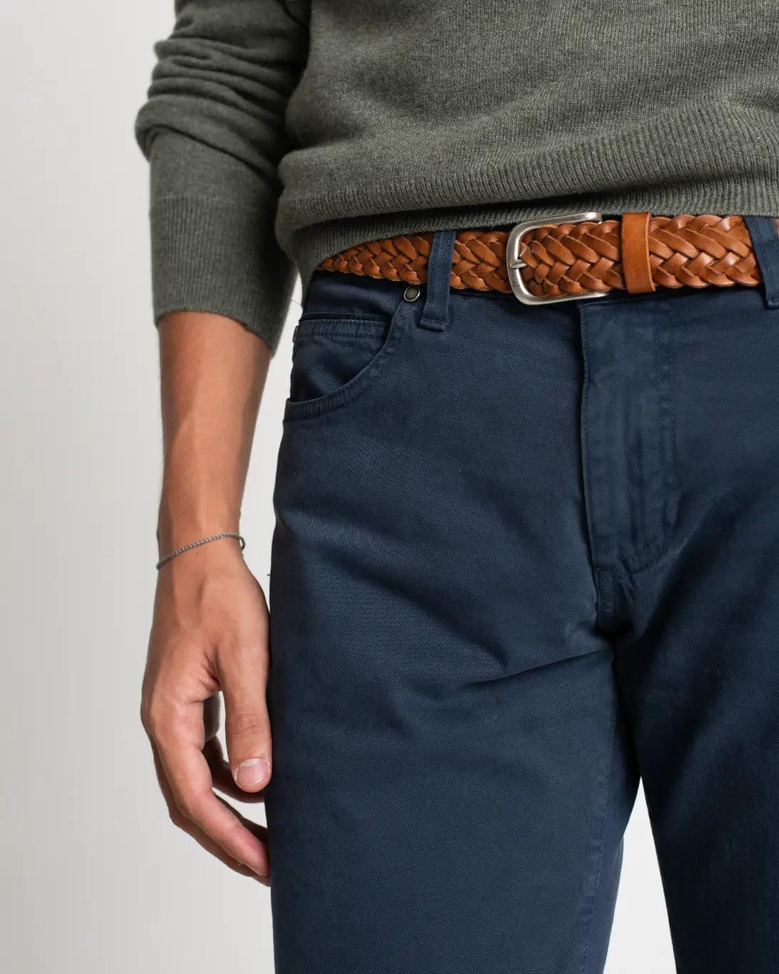 PANTALÓN DE 5 BOLSILLOS AZUL MARINO TWAY