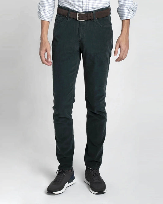 PANTALÓN 5 BOLSILLOS DE PANA AZUL TWAY