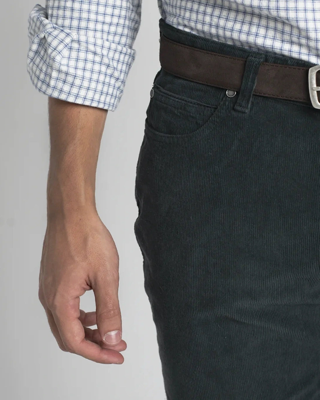 PANTALÓN 5 BOLSILLOS DE PANA AZUL TWAY