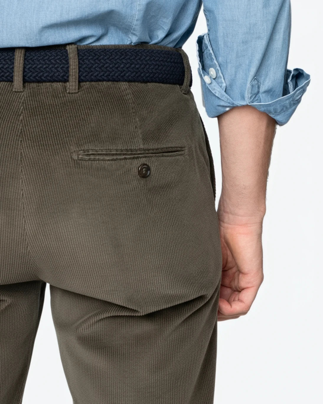 PANTALÓN CHINO DE PANA MARRÓN SEVENTY