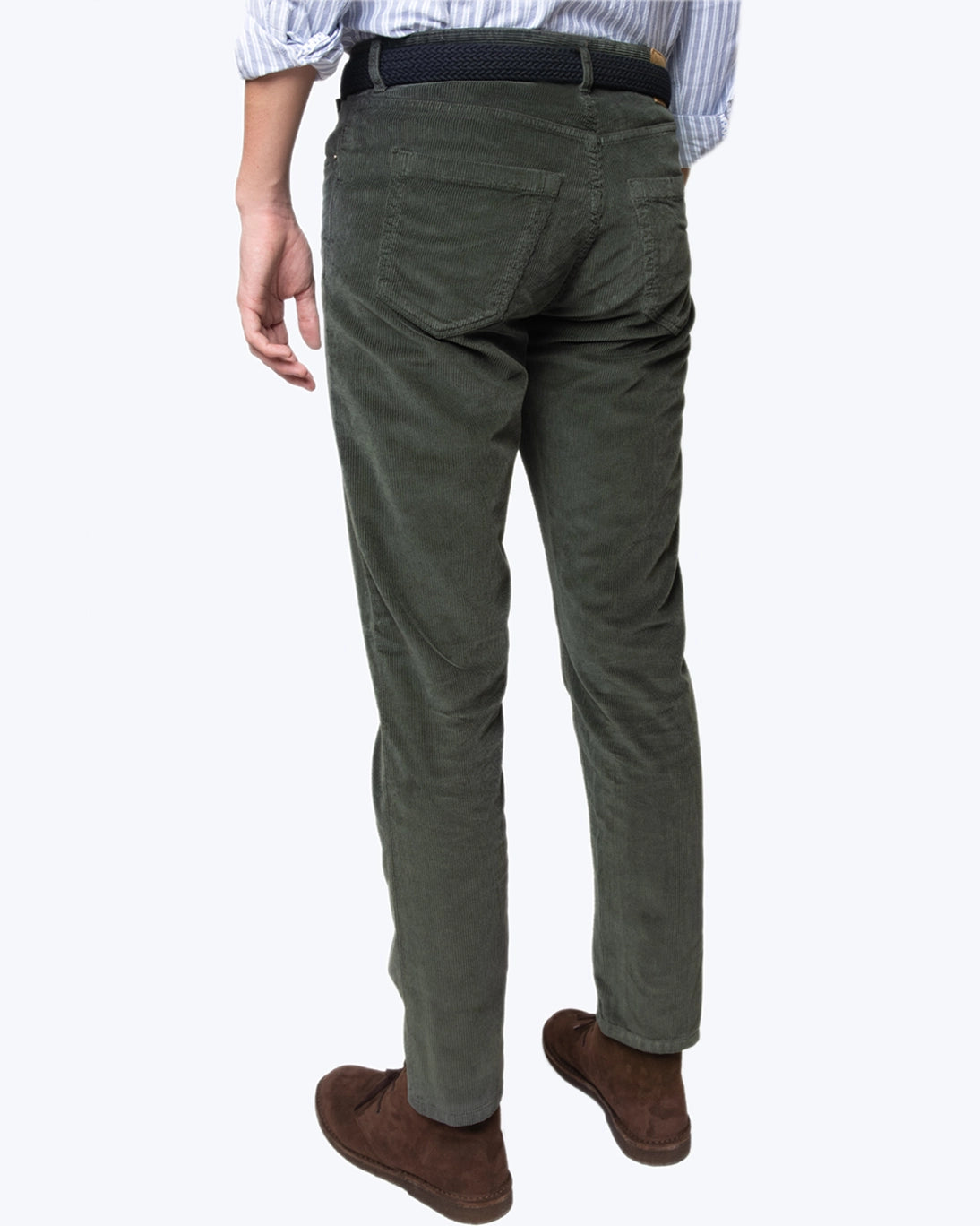 PANTALÓN 5 BOLSILLOS DE PANA VERDE SEVENTY