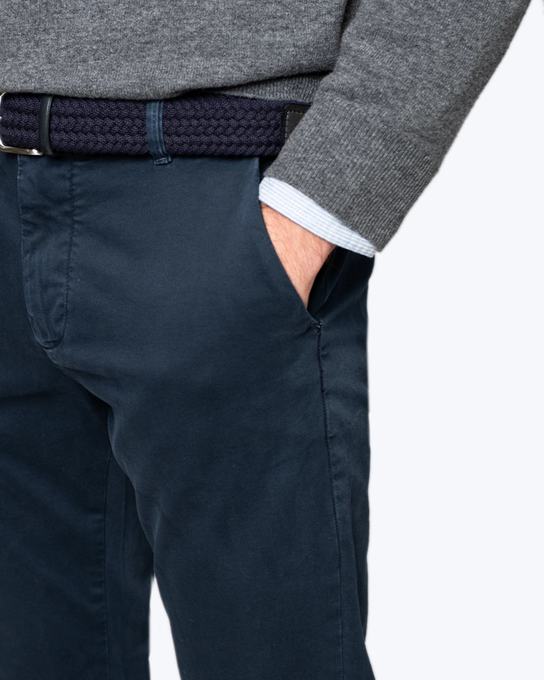 PANTALÓN CHINO AZUL SLIM FIT BOMBOOGIE