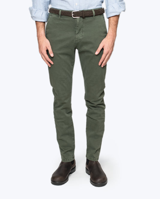 PANTALÓN CHINO VERDE SLIM FIT BOMBOOGIE