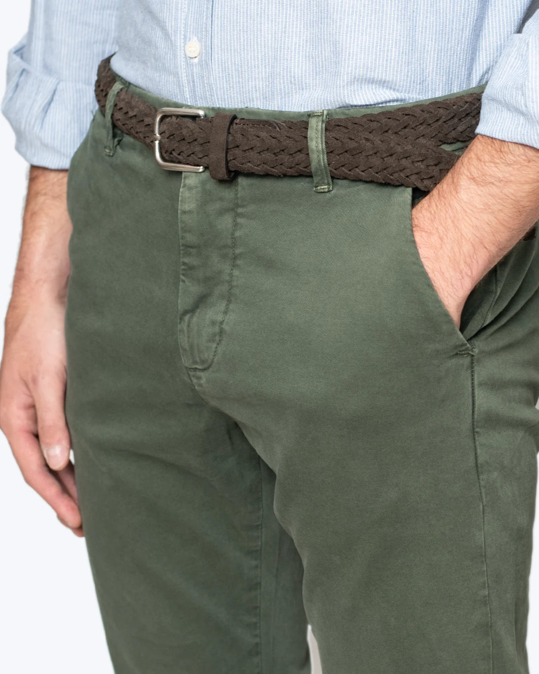 PANTALÓN CHINO VERDE SLIM FIT BOMBOOGIE