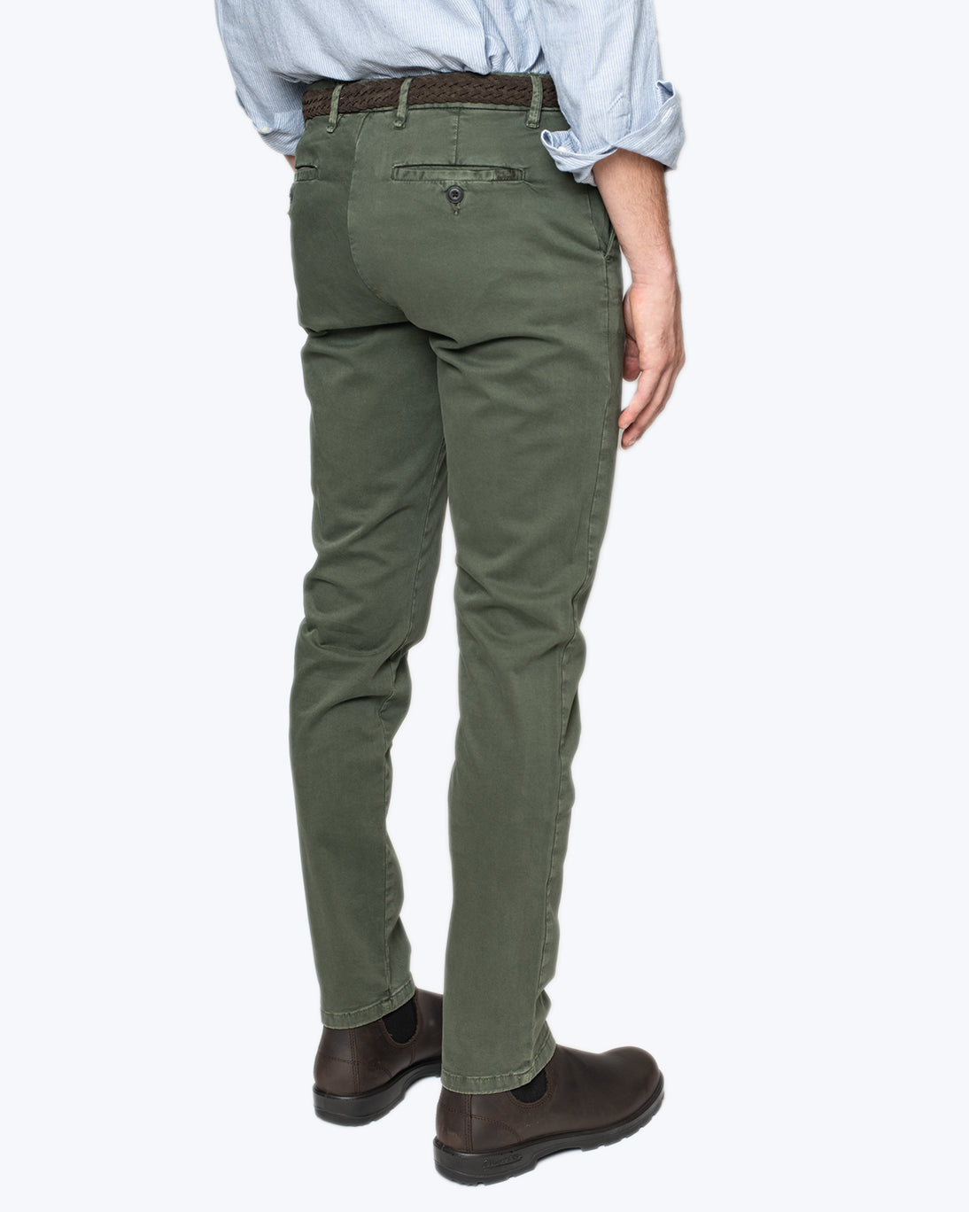 PANTALÓN CHINO VERDE SLIM FIT BOMBOOGIE