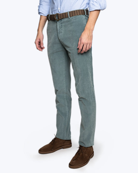 PANTALÓN CHINO DE PANA AZUL GRISÁCEO SANTANIELLO