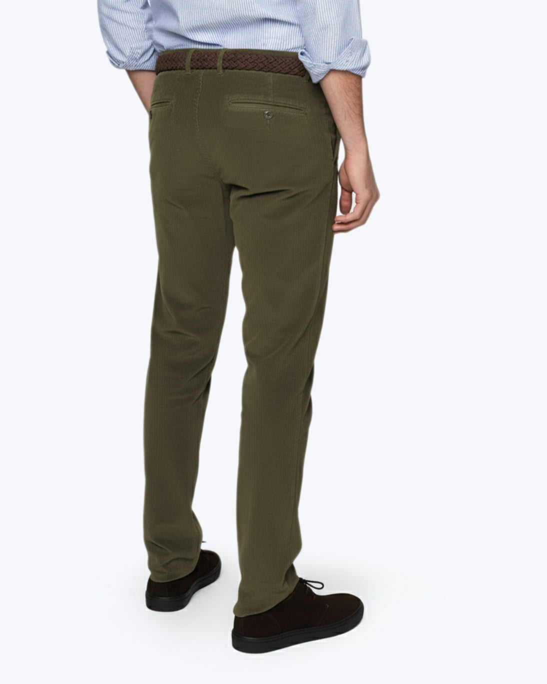 PANTALÓN CHINO DE PANA VERDE FEDERICO SLIM GTA