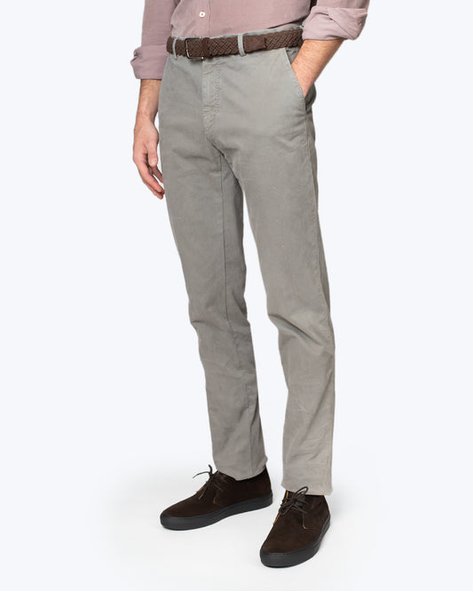 PANTALÓN CHINO GRIS CLARO FEDERICO SLIM GTA