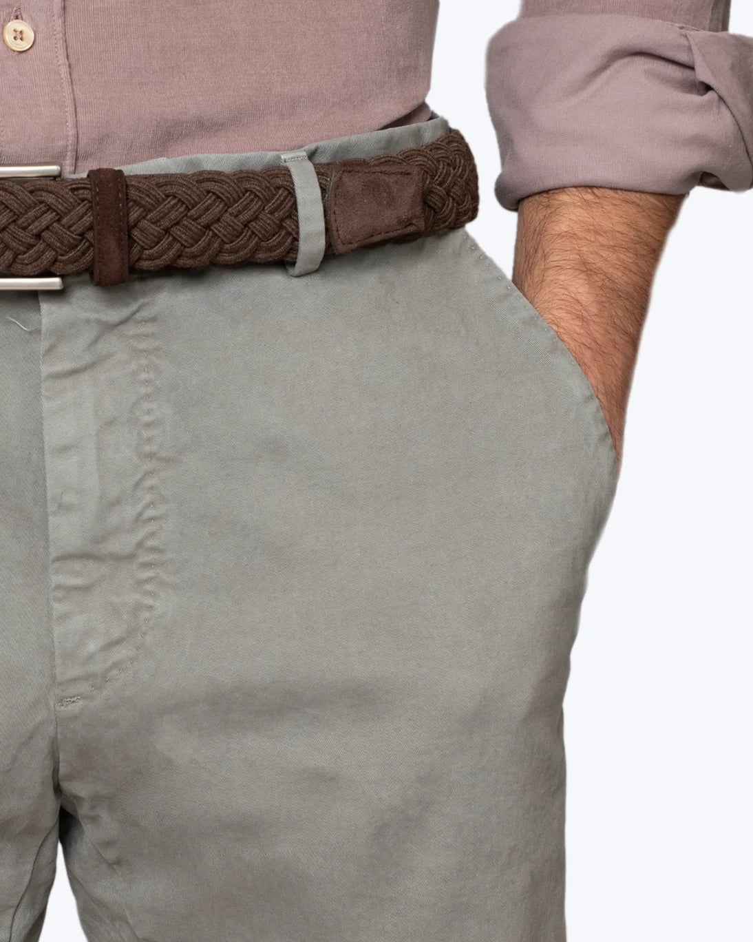 PANTALÓN CHINO GRIS CLARO FEDERICO SLIM GTA