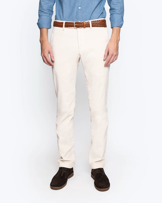 PANTALÓN CHINO DE PANA CRUDO BREUER