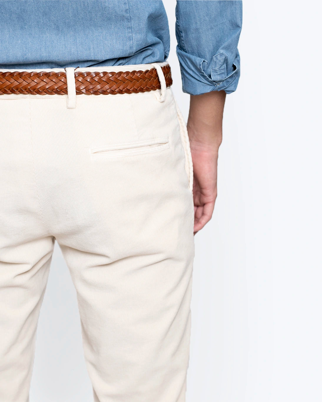 PANTALÓN CHINO DE PANA CRUDO BREUER