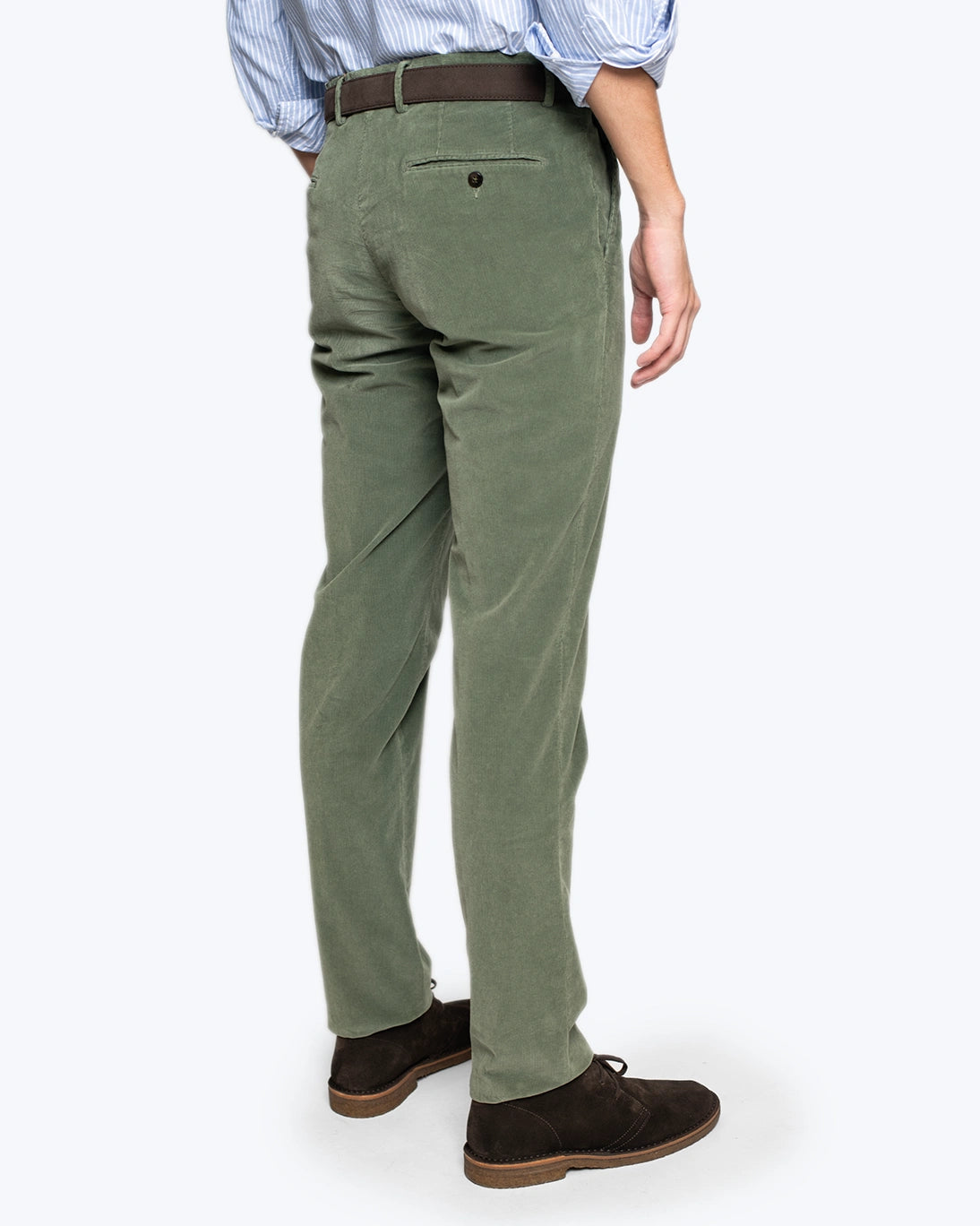 PANTALÓN CHINO DE PANA CON PINZA VERDE L.B.M. 1911