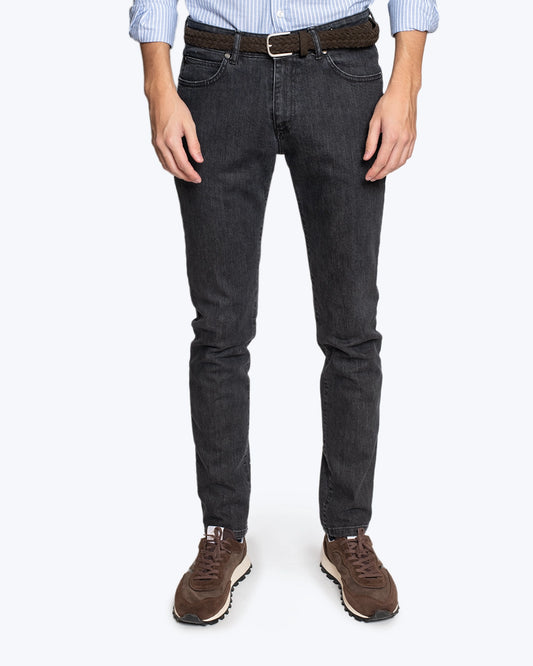 PANTALÓN VAQUERO GRIS OSCURO TWAY