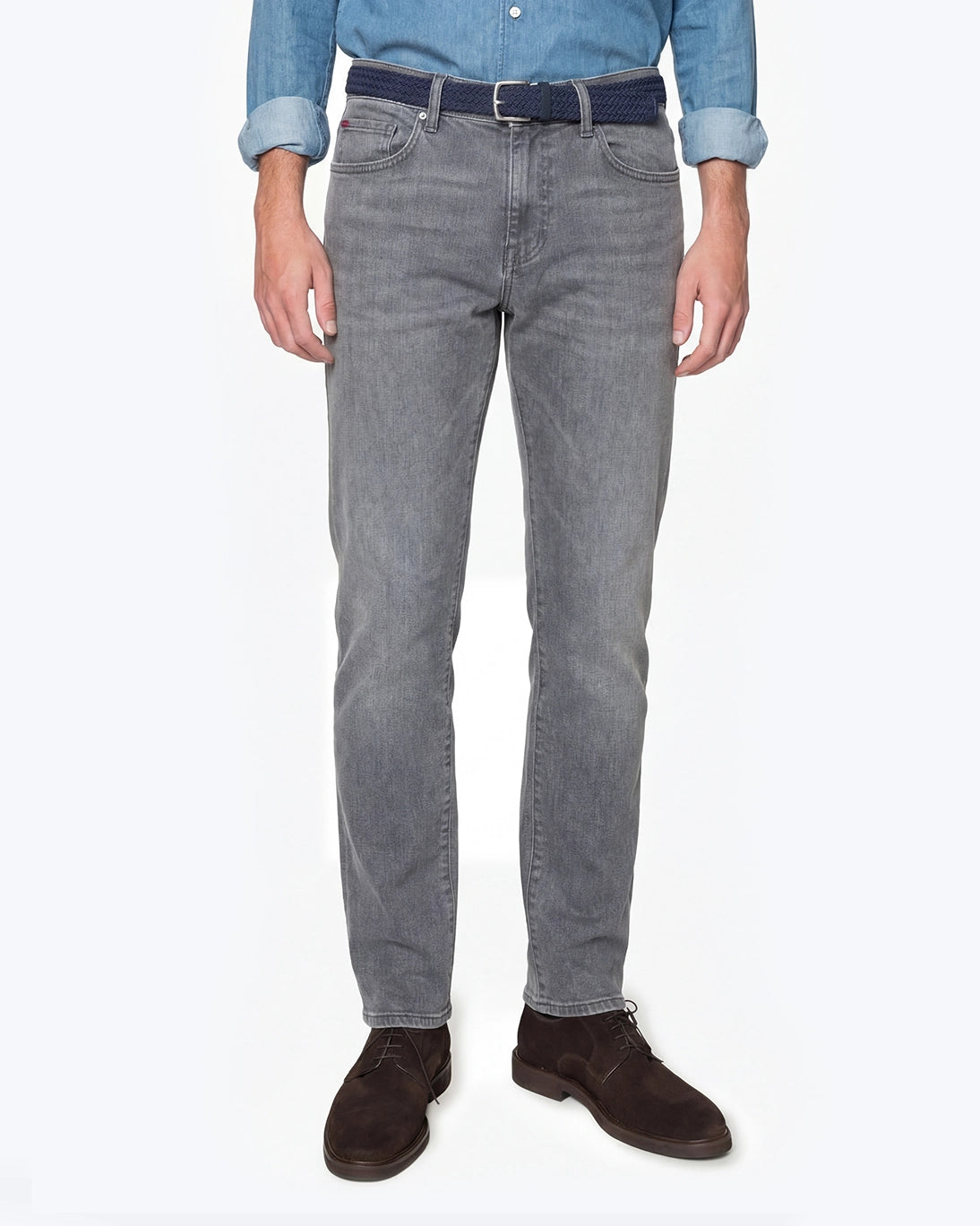 PANTALÓN VAQUERO GRIS DE 5 BOLSILLOS MAC JEANS