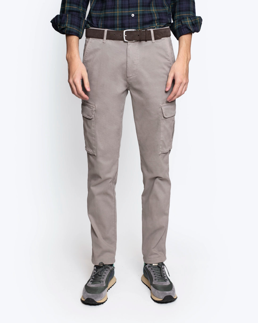 PANTALÓN CHINO CARGO GRIS 40WEFT