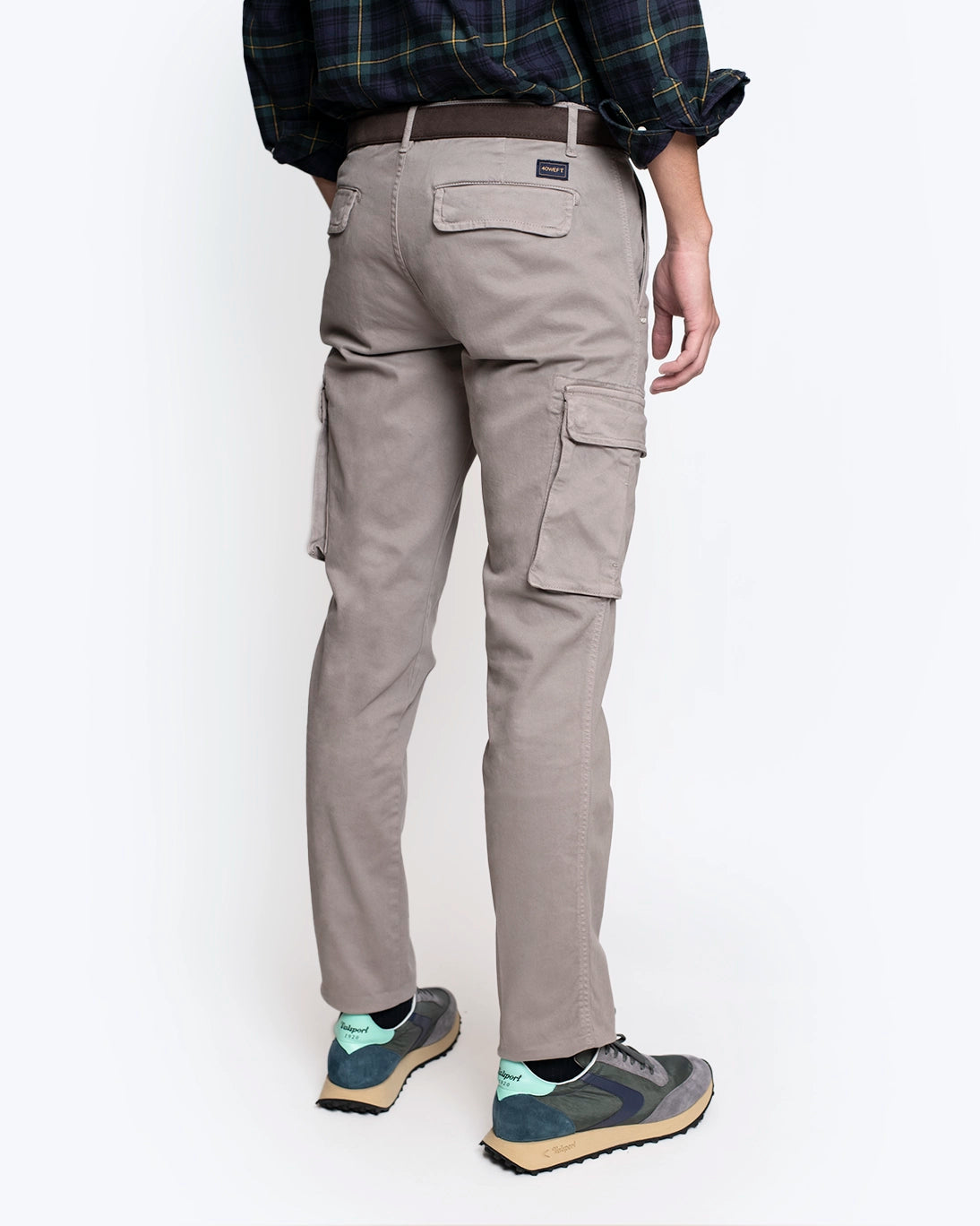 PANTALÓN CHINO CARGO GRIS 40WEFT