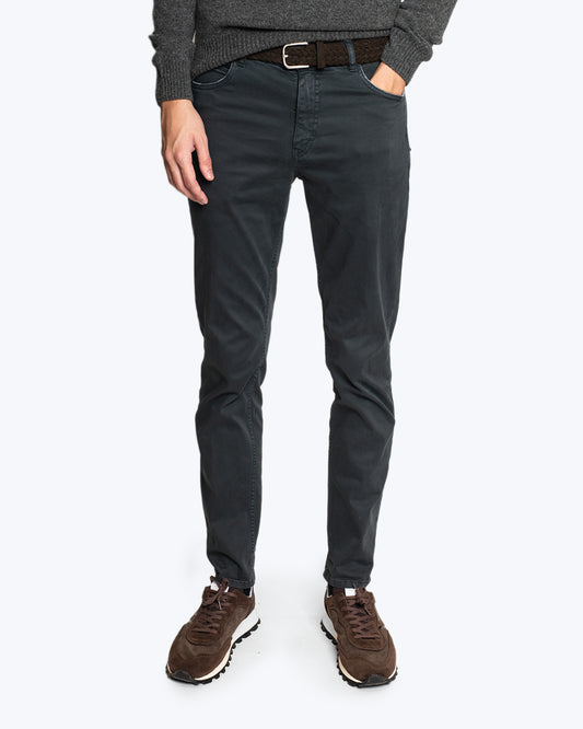 PANTALÓN 5 BOLSILLOS AZUL GRÍSACEO 40WEFT