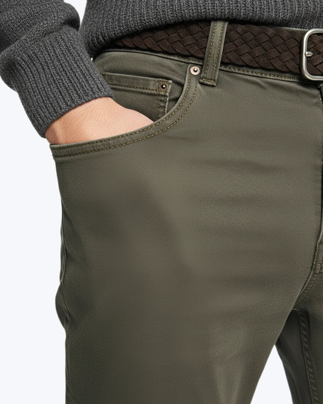 PANTALÓN 5 BOLSILLOS TOPO 40WEFT