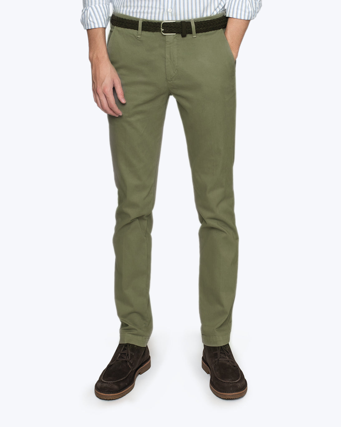 PANTALÓN CHINO VERDE 40WEFT
