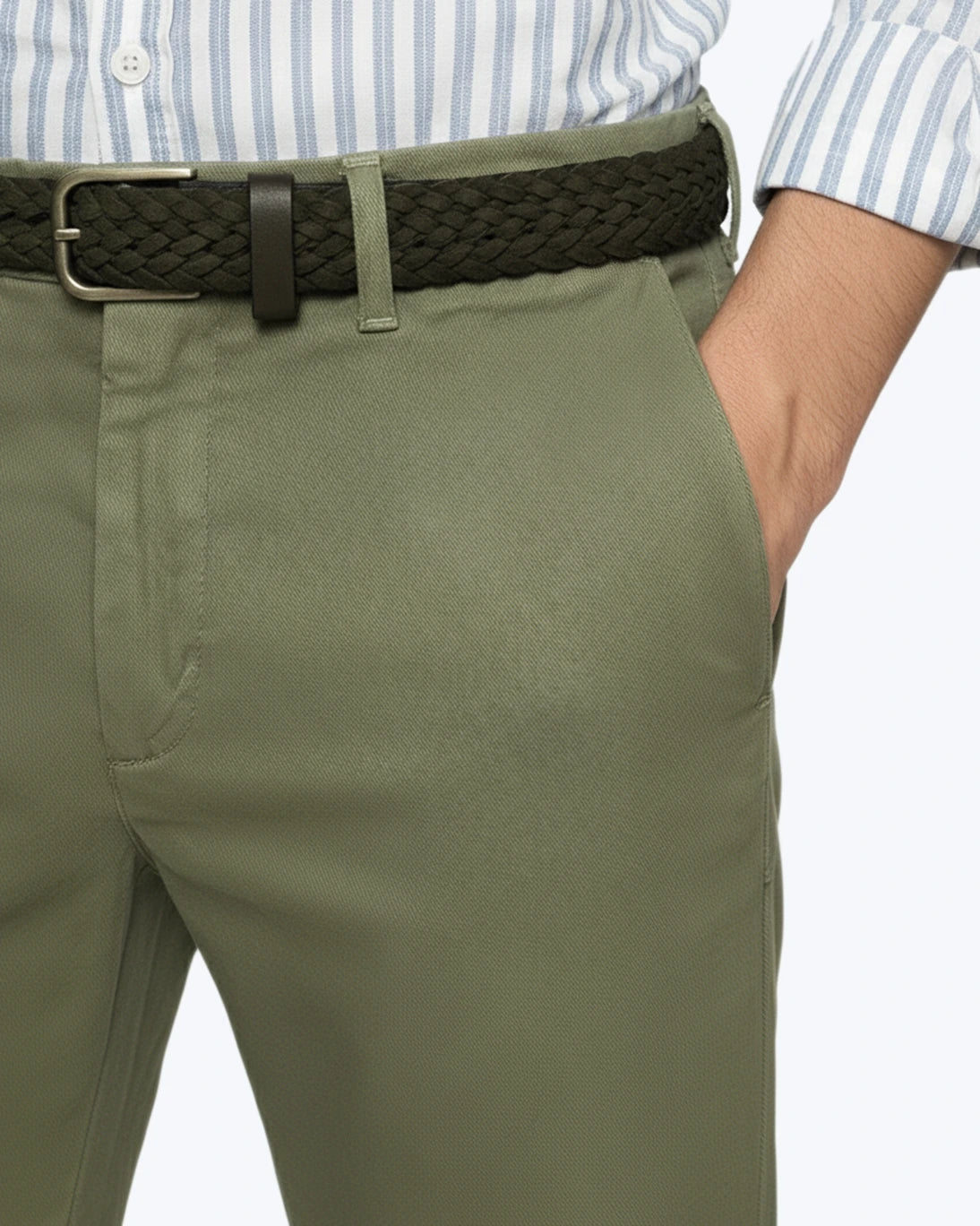 PANTALÓN CHINO VERDE 40WEFT