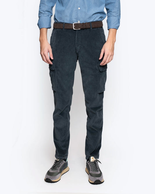 PANTALÓN CHINO CARGO DE PANA 40WEFT