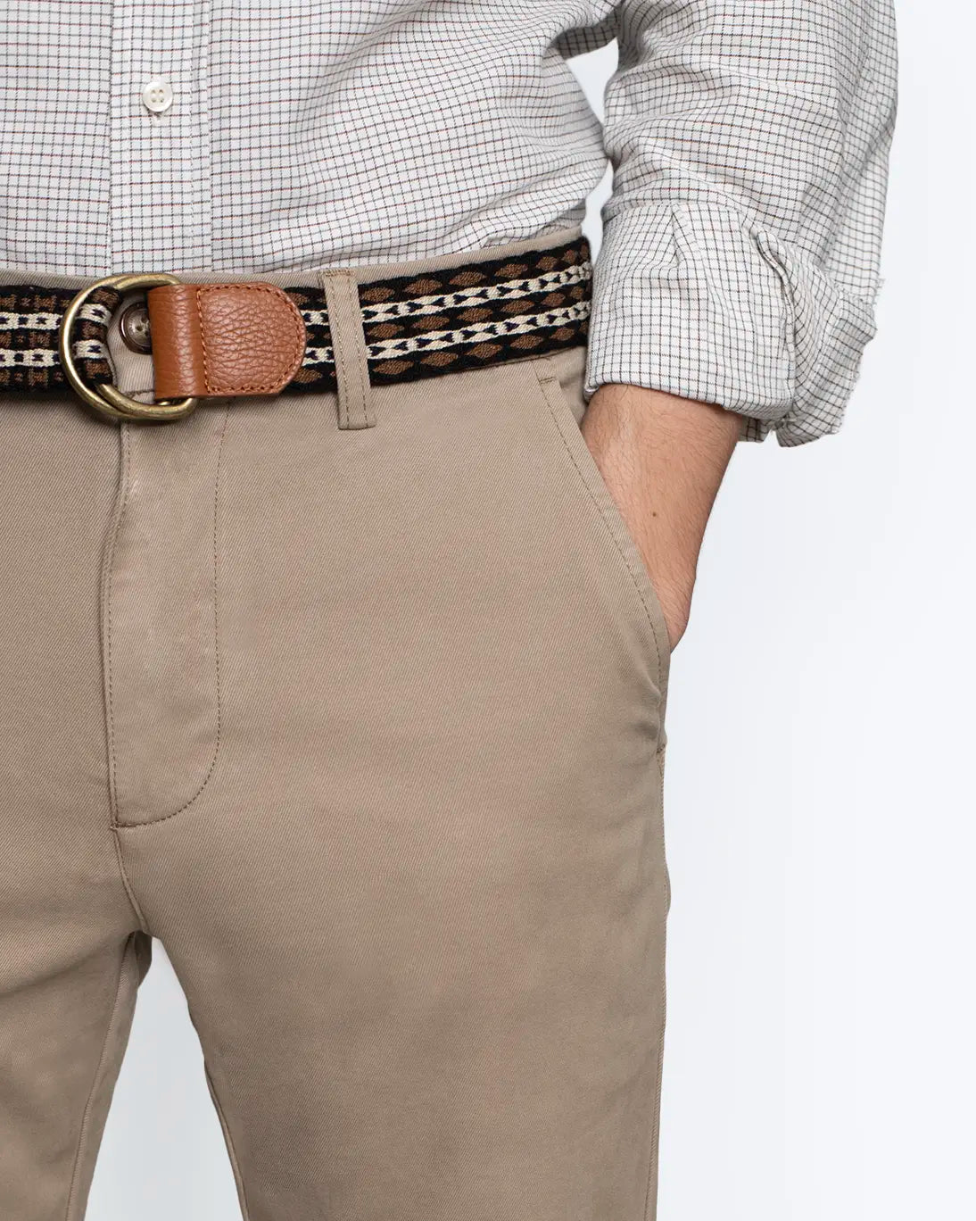 PANTALÓN CHINO SLIM DEFENDER BEIGE NORTH SAILS