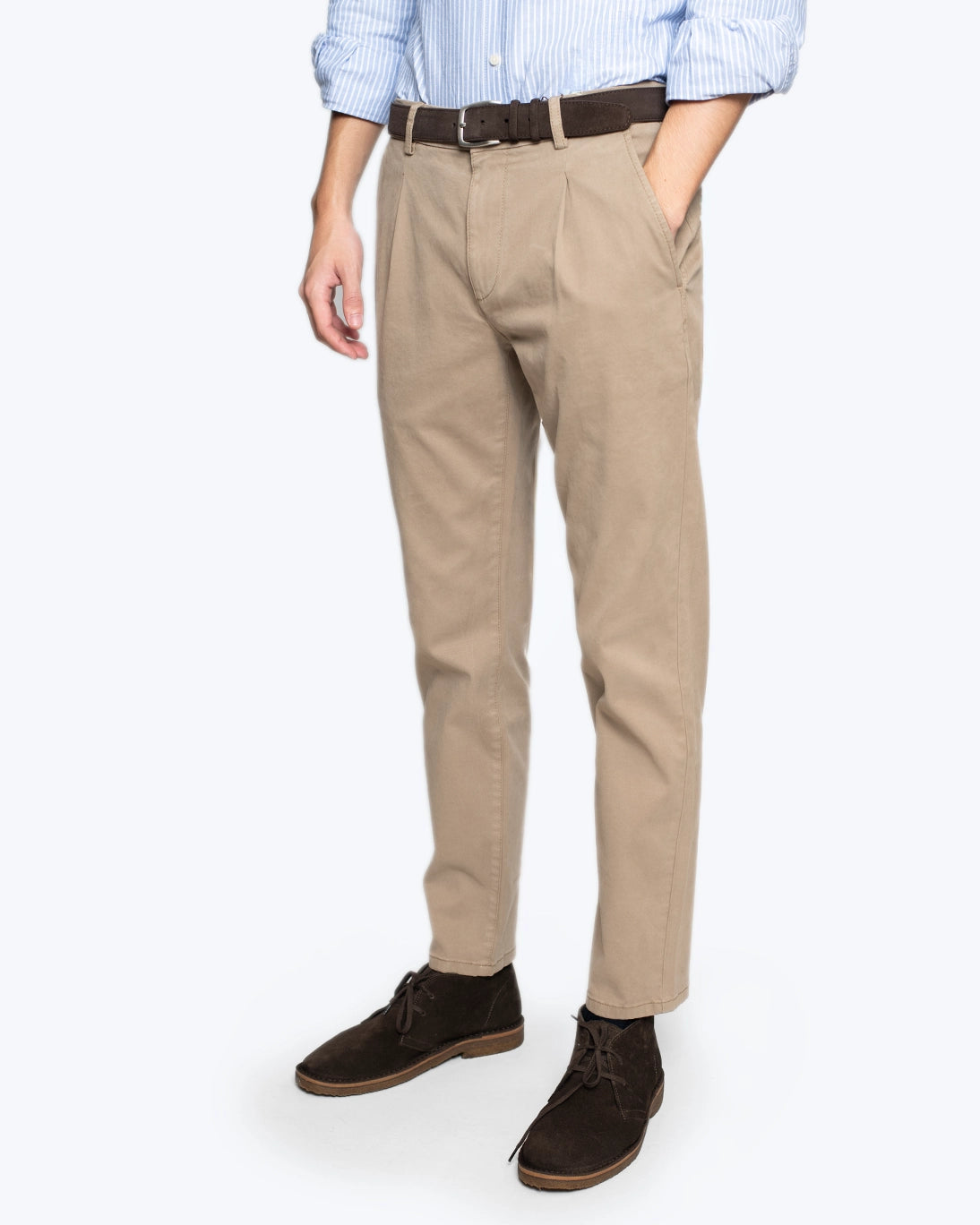 PANTALÓN CHINO SLIM CON PINZA BEIGE NORTH SAILS