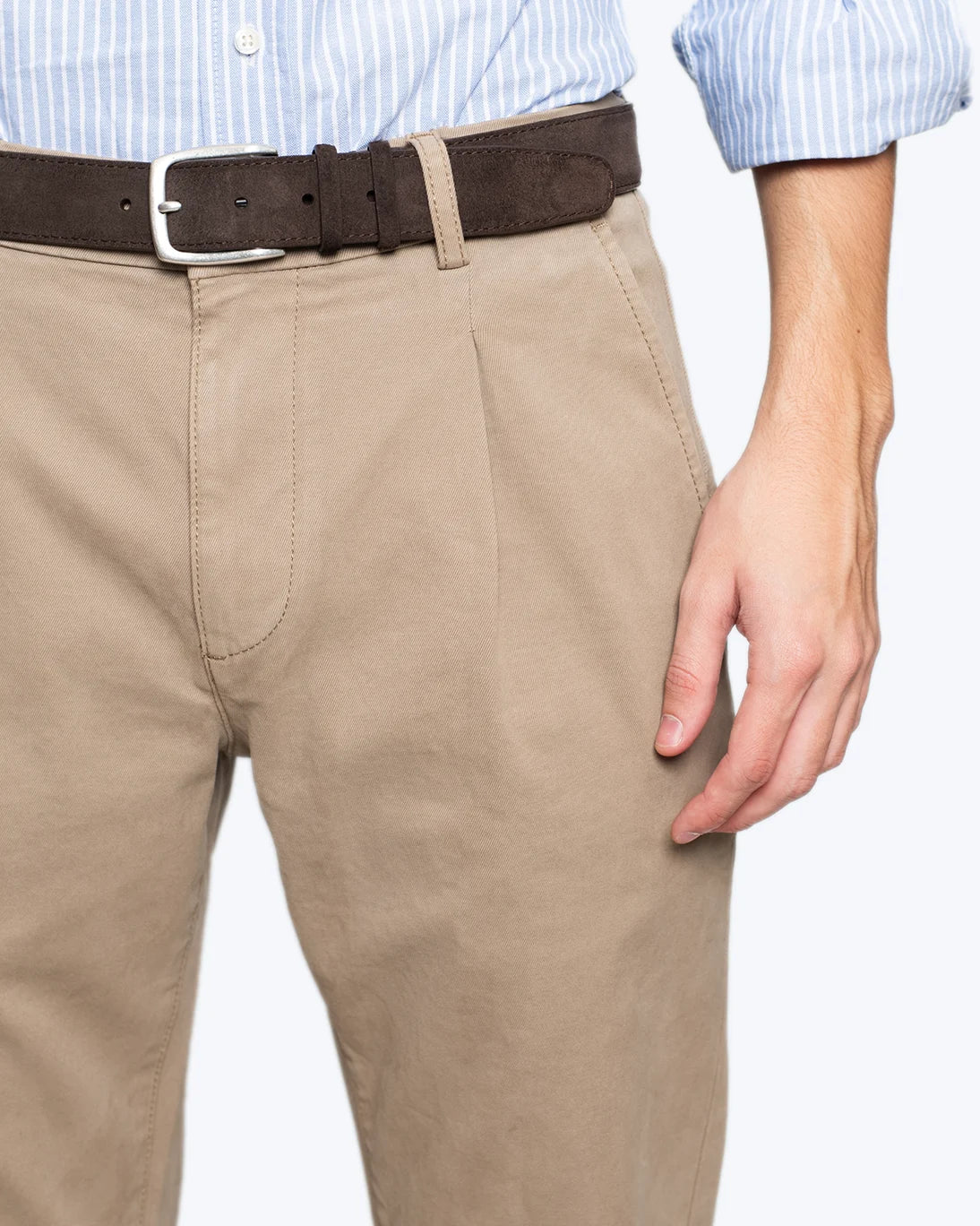 PANTALÓN CHINO SLIM CON PINZA BEIGE NORTH SAILS