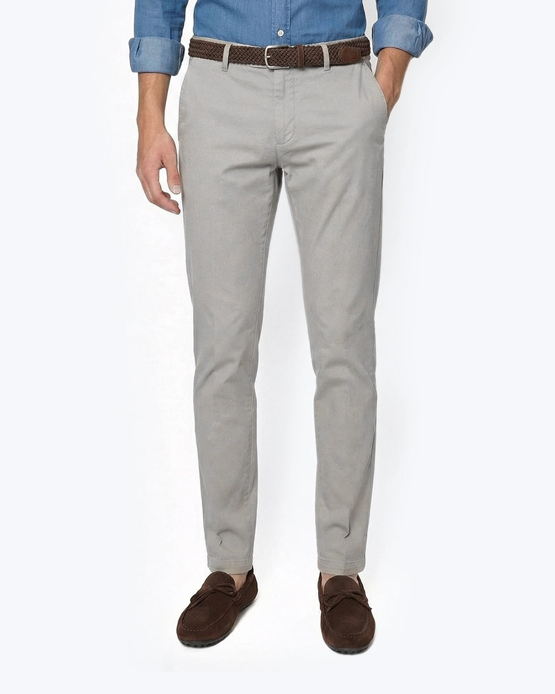PANTALÓN CHINO GRIS TWAY