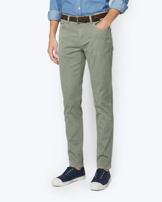 PANTALÓN DE 5 BOLSILLOS VERDE CLARO TWAY