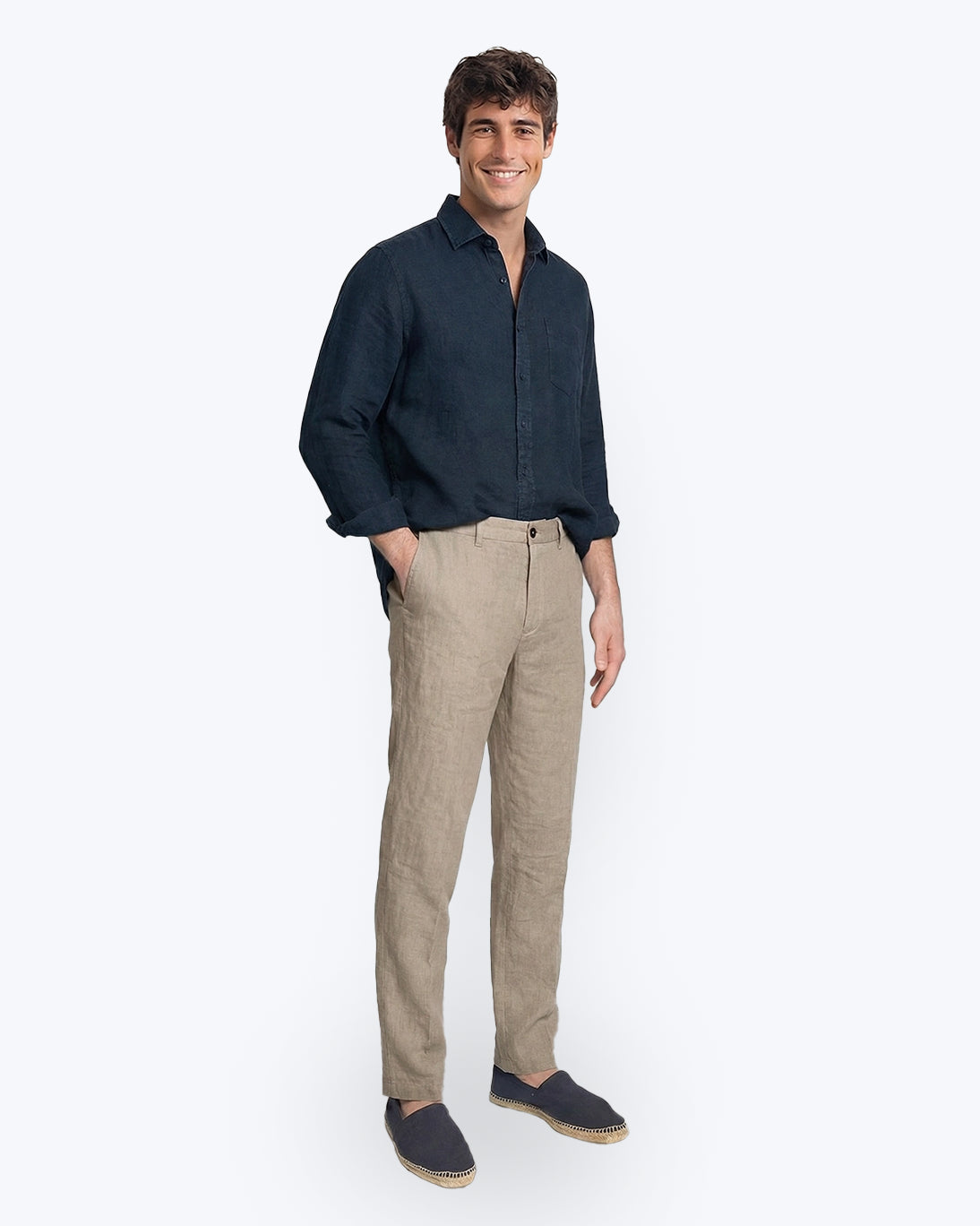 PANTALÓN CHINO BEIGE ALGODÓN LIGERO TWAY