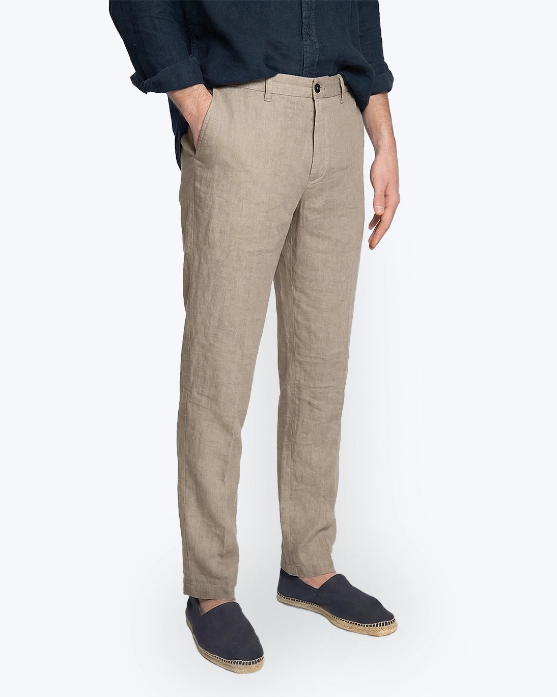 PANTALÓN CHINO BEIGE ALGODÓN LIGERO TWAY